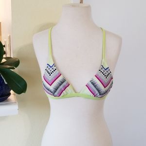 🐳7For$20 Ripcurl Highlighter Yellow/Green Tribal Swim Top